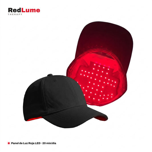 Gorra RedLume Therapy con panel de luz roja LED